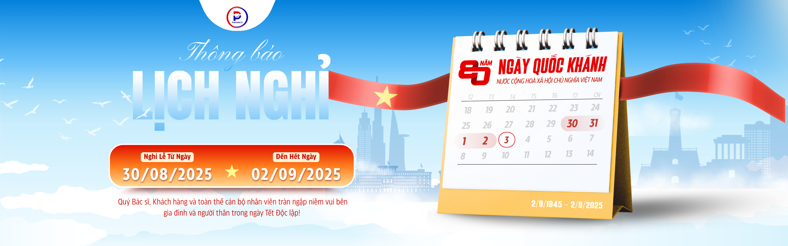 Đại lễ 02/09/2025 kỷ niệm 80 năm
