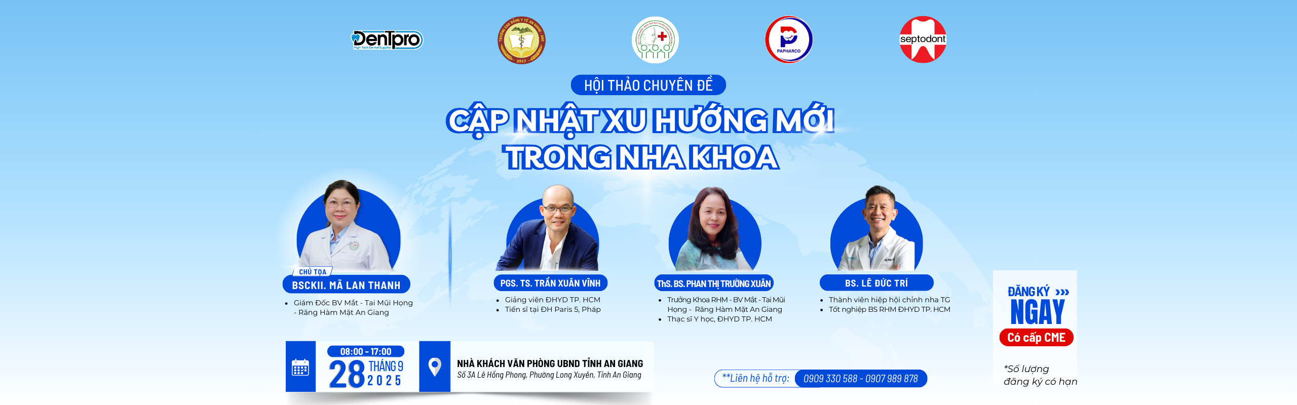 Hội thảo Cập nhật xu hướng mới trong nha khoa-An Giang web