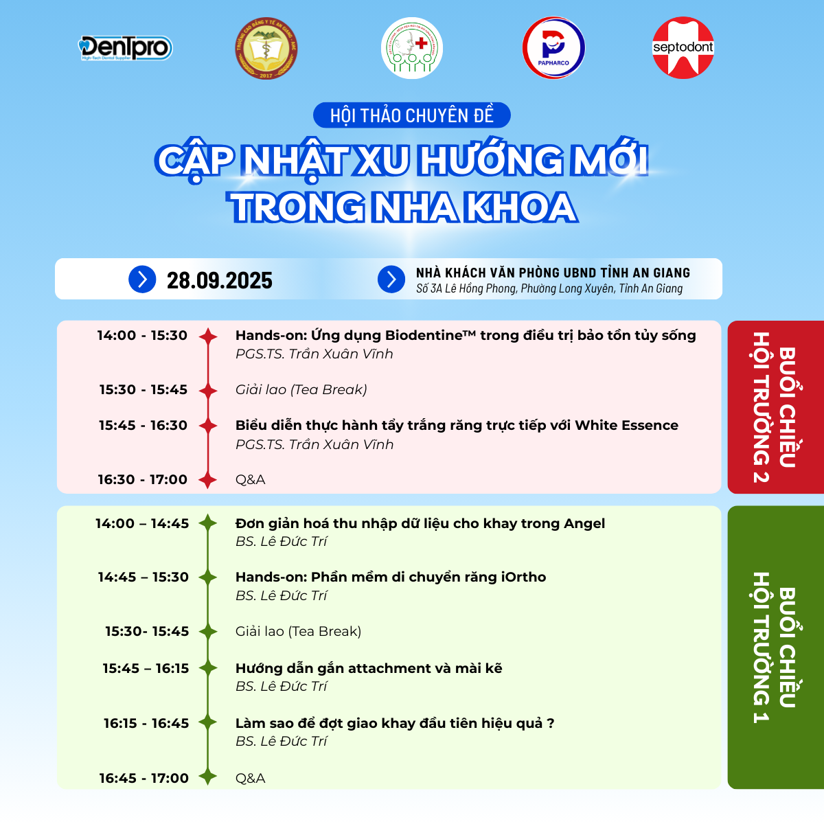 Hội thảo Cập nhật xu hướng mới trong nha khoa-An Giang